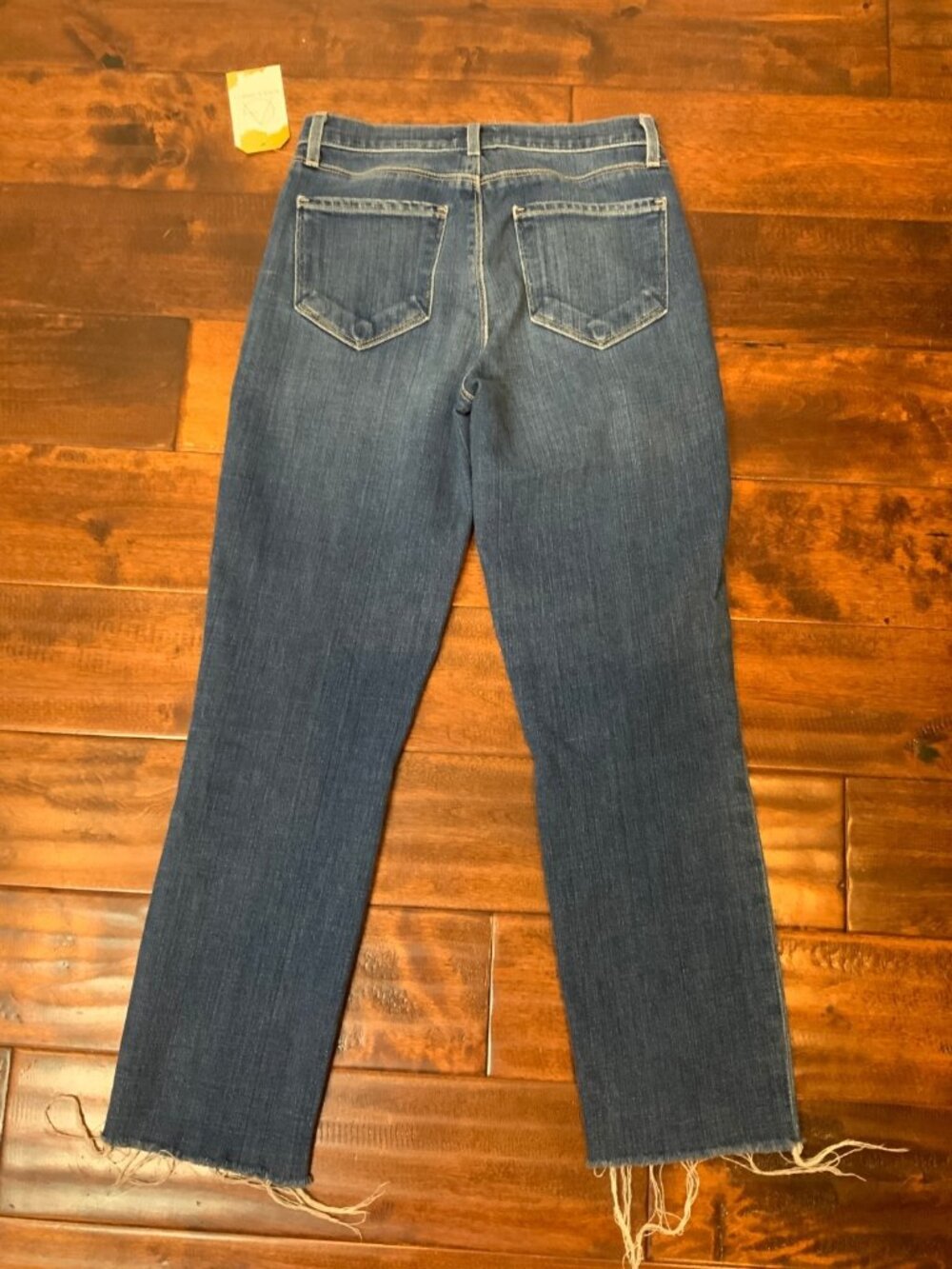 L'AGENCE Women's Medium Wash Mid-Rise Sada Cropped Slim Blue Jeans, Size 25 - Picture 3 of 4